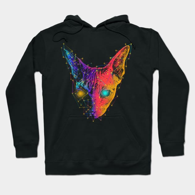 Geometry Sphynx Cat Hoodie by barmalisiRTB